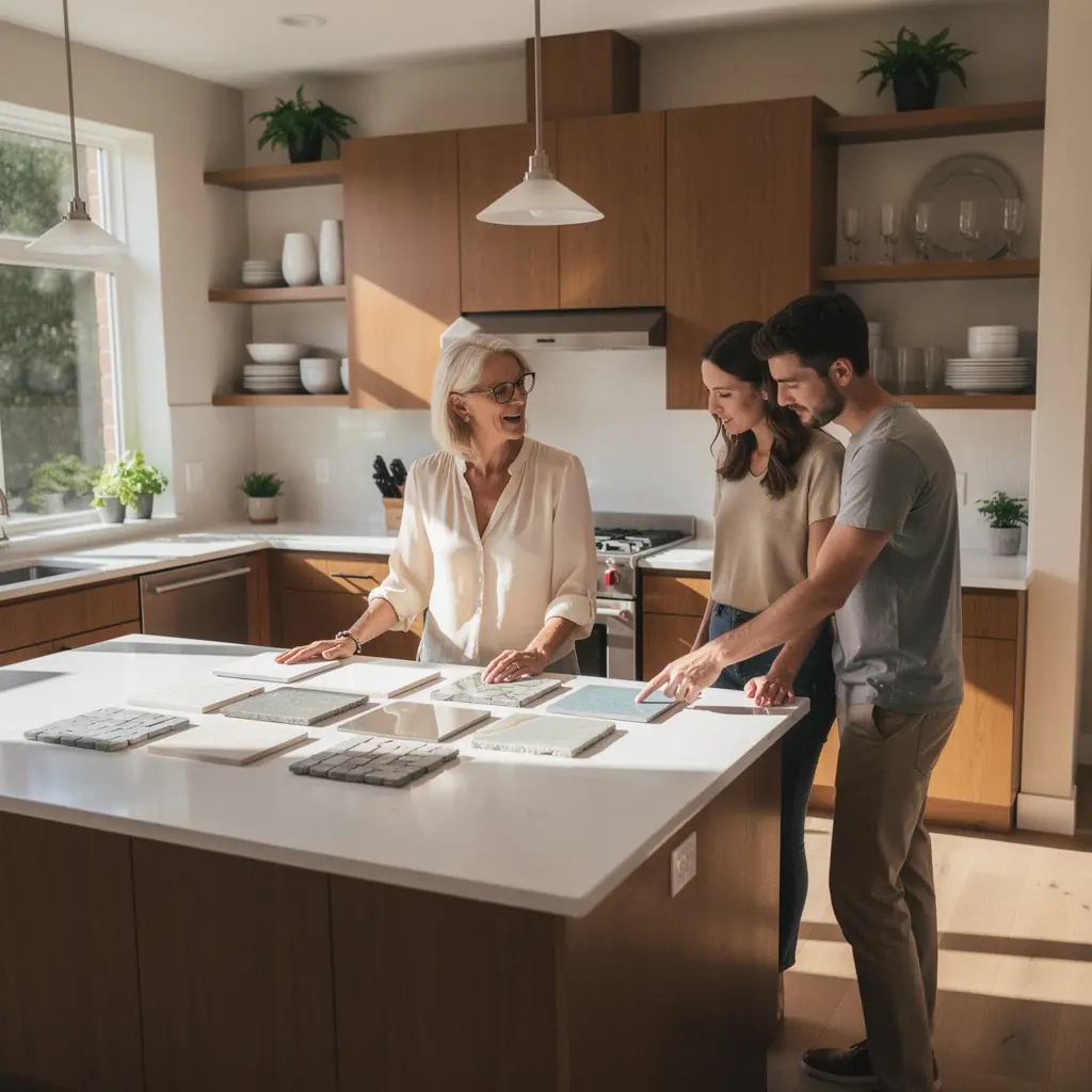 Ванная комната с современными отделочными материалами и удобной сантехникой